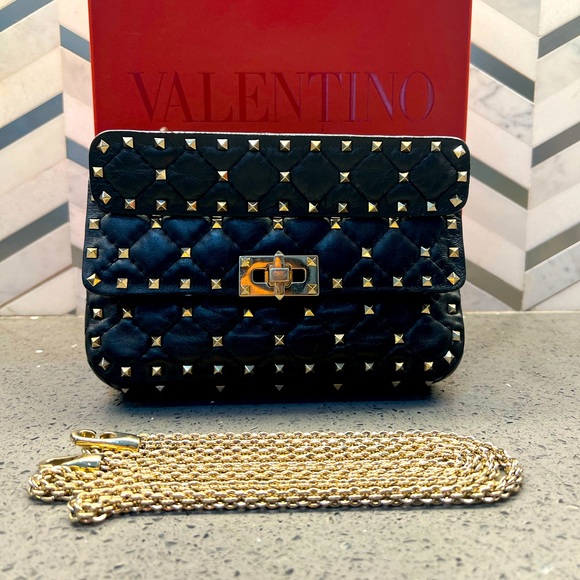 Valentino Napa Small Rockstud Spike Bag Small - Picture 3 of 16